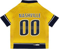 Pets First NHL Nashville Predators Jersey for Dogs & Cats, Large. - Let Your Pet Be A Real NHL Fan!