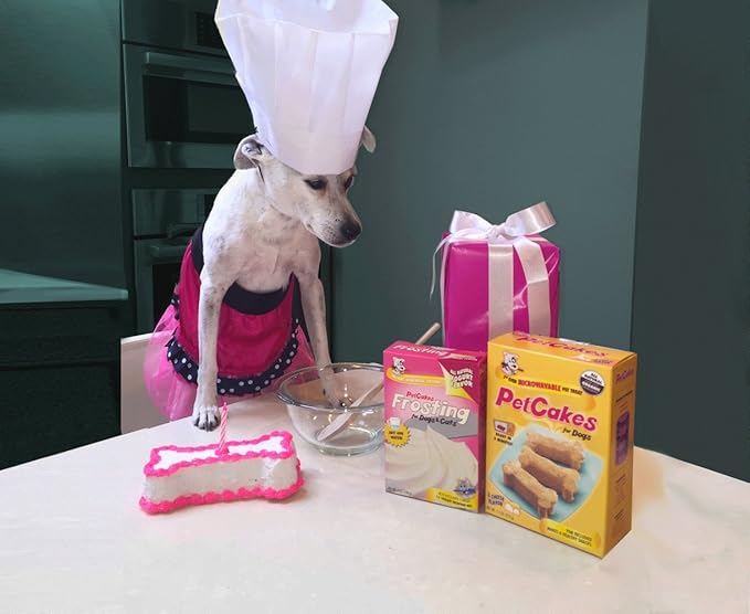 PetCakes Dog Birthday Cake Kit - All Natural Treats - Puppy To Large Dogs, Carob Flavor - 5.5 Oz
