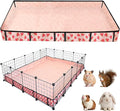 Waterproof Guinea Pig Cage Liners, Washable & Reusable Small Animal Cage Mat, for Rabbit, Hamster, Chinchilla, Hedgehog (Watermelon),C&C 48x60 inches
