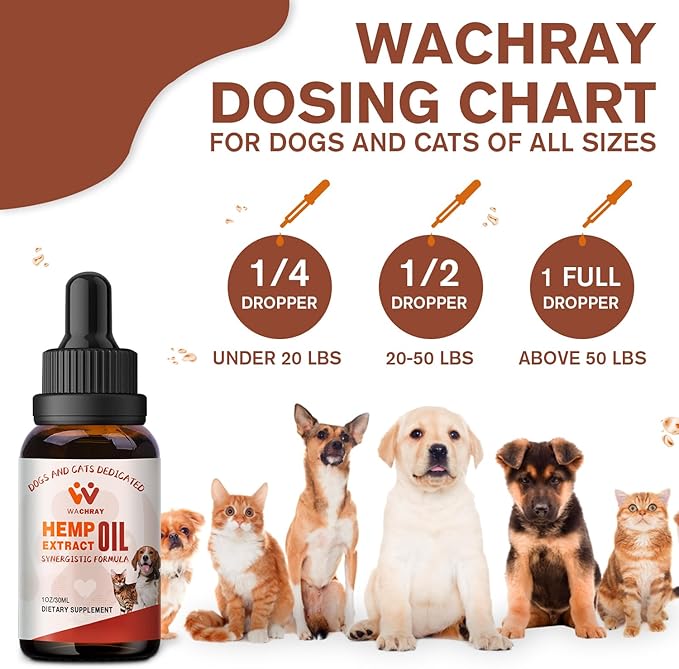 Неmp Oil for Dogs and Cats - Calming Drops Dog Relaxants - Help Pets with Anxiеty Strеss Slеep, Hip & Joints Support, Arthritis Sеizures Rеlief - Hеalth - Organic Pet Неmp Oil Drops (2 Pack)