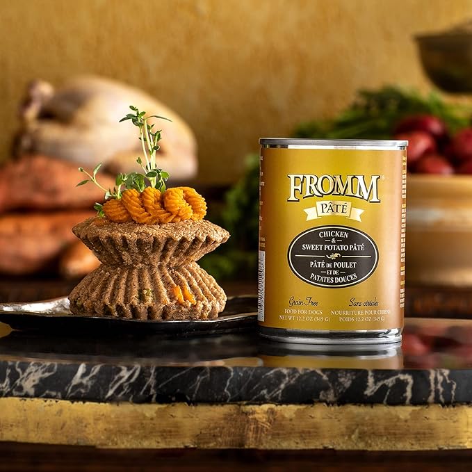Fromm Chicken & Sweet Potato Pate Dog Food - Premium Wet Dog Food - Chicken Recipe - Case of 12 Cans