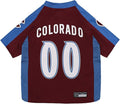 Pets First NHL Colorado Avalanche Jersey for Dogs & Cats, Large. - Let Your Pet Be A Real NHL Fan!
