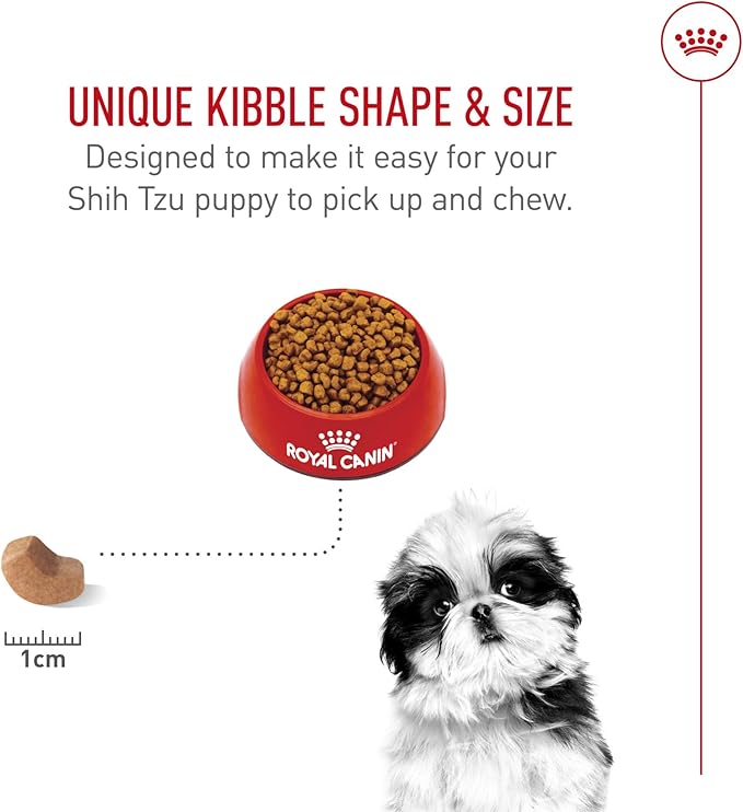 Royal Canin Breed Health Nutrition Shih Tzu Puppy Dry Dog Food, 2.5 lb Bag