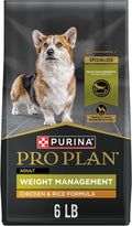 Purina Pro Plan Weight Management Dry Dog Food Chicken and Rice Formula - 6 lb. Bag