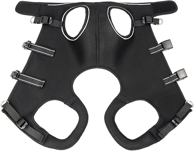 Adjustable Dog Harness for Elderly Pet with Padded Belt and Breathable Design Disabled Pet Lift Slings