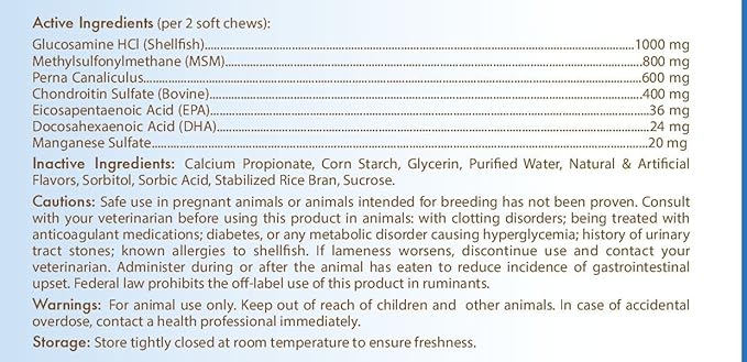 Healthy Breeds Dandie Dinmont Terrier Z-Flex Max Hip and Joint Soft Chews 50 Count