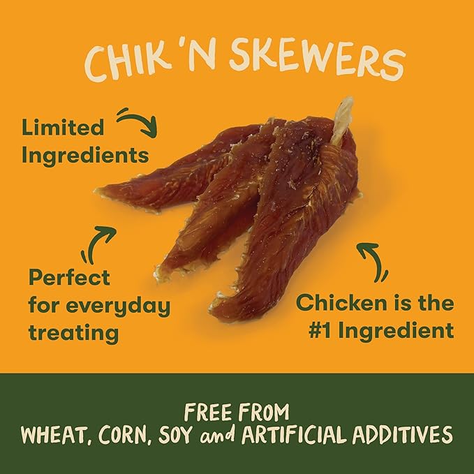 Pet 'n Shape Chik 'n Skewers – Chicken Wrapped Rawhide Dog Chew