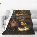 Guitar Gifts Blanket Rock Christian Guitar Decor Throw Blankets Fleece Flannel Plush Lightweight Blanket Music Stuff Gifts for Players Men Women Boys Girls for Couch Sofa Bed 80"X60"