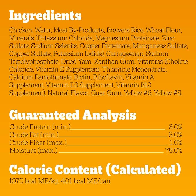 Pedigree Chopped Ground Dinner Adult Soft Wet Dog Food with Chicken, Canned Dog Food, 13.2 oz. Cans, 12 Count