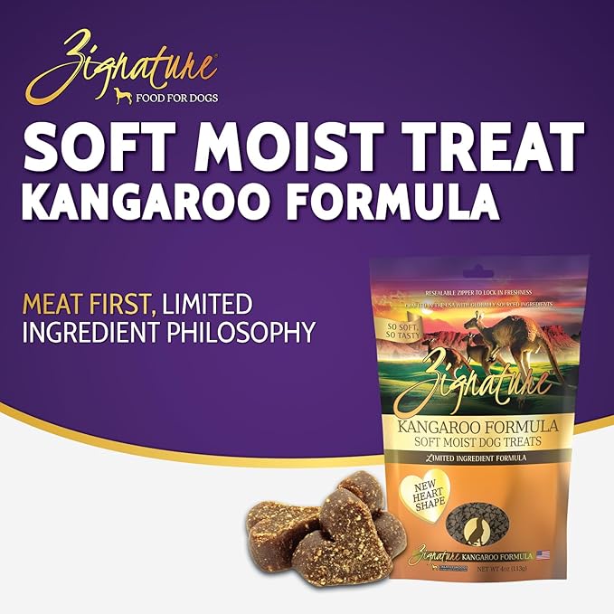 Zignature Kangaroo Soft Moist Treats for Dogs