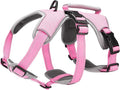 BELPRO Multi-Use Support Dog Harness, Escape Proof No Pull Reflective Adjustable Vest with Durable Handle, Dog Walking Harness for Big/Active Dogs (Pink, S)