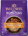 Wellness Bowl Boosters Tender Toppers, Dog Food Topper for Small, Medium, & Large Breeds, Grain Free, Natural, Turkey & Chicken, 2 Pound Bag (Pack of 1)
