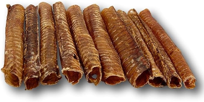 Top Dog Chews – 12” Beef Trachea Dog Chews 10 Pack, American, All Natural, Single Ingredient Dog Treat, Promotes Joint, Hip & Dental Health, High in Protein for Medium & Large Dogs