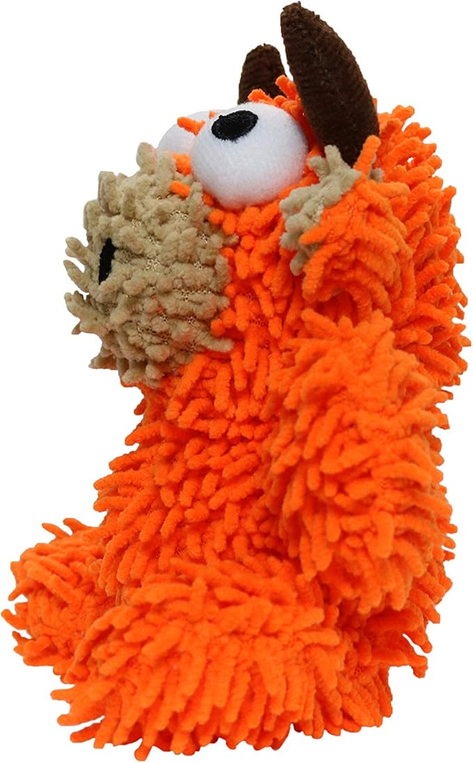 MIGHTY- Microfiber Ball - Farm – Made with Squeaker Balls and Minimal Stuffing. Strong & Tough. Interactive Play. Machine Washable & Floats (Bull, Jr 2 Pack)