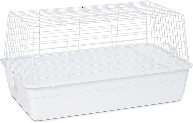 Prevue Pet Products Carina Animal Tubby - Small Animal Cage for Guinea Pigs, Dwarf Rabbits, Indoor and Outdoor Use, Lightweight, Travel Friendly Enclosure - Small, White