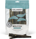 Icelandic+ Stick Chew Pieces: Wolffish - 3oz Bag, Pure Fish Skin Dog Treats, Wild-Caught & Air-Dried, Single Ingredient Pet Snacks, Just The Fish