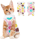 Coppthinktu Cat Recovery Suit Female, Breathable Cat Onesie After Surgery Female for Abdominal Wounds or Skin Diseases, Surgery Recovery Suit Kitten Surgical Onesie After Spay Wear Anti Licking