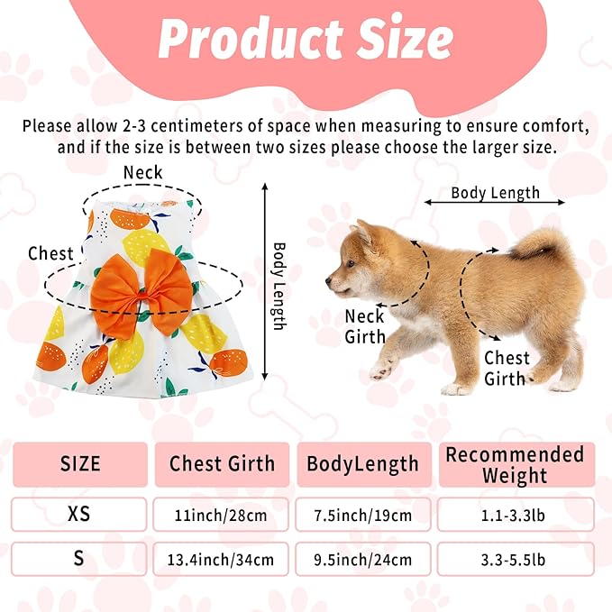 5 Pcs Dog Dresses Floral Puppy Cat Pet Dresses Dog Bowknot Dresses for Small Dogs Girls Puppy Summer Floral Skirts Outfits Cute Princess Pet Dress for Female Yorkie Cats Dogs Pets