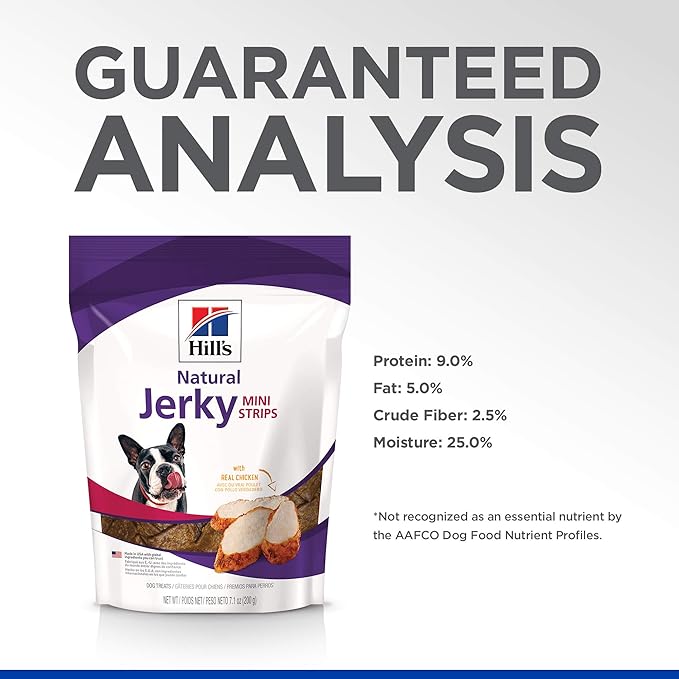 Hill's Natural Jerky Mini-Strips Dog Treats, Chicken, 7.1 oz. Bag