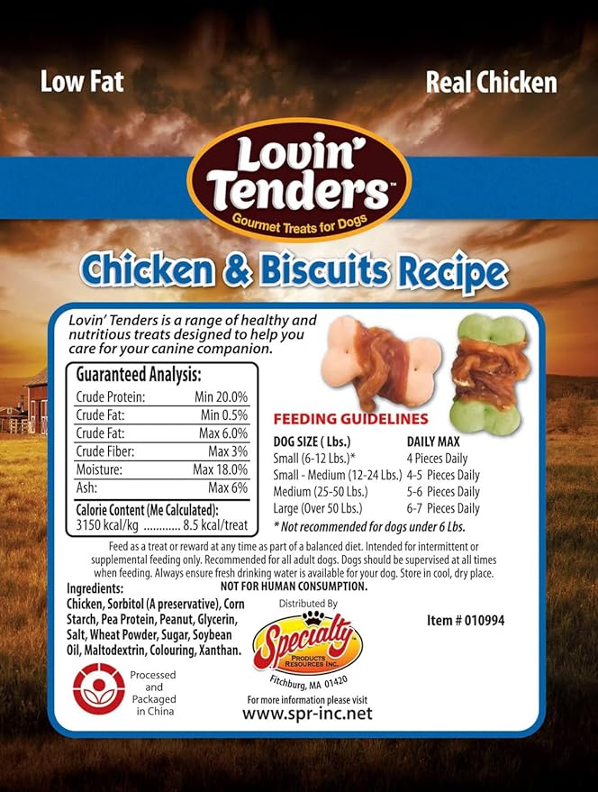 Lovin Tenders Chicken & Biscuits Recipe Dog Treats (2 Pack - 7 oz per Pack)