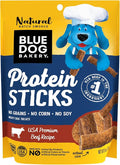 Blue Dog Bakery Protein Jerky Meat Sticks, Made w/USA Beef #1 Ingredient, Healthy Dog Treats, All Natural, 6 oz (Pack of 1)