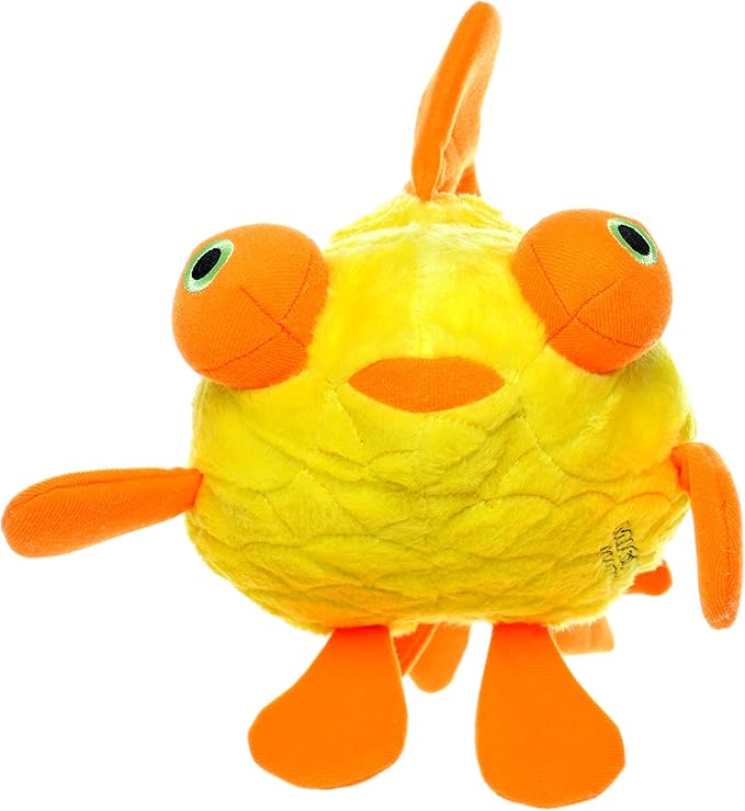 MIGHTY- Massive - Squeaker-Multiple Layers. Made Durable, Strong & Tough. Interactive Play Dog Toy (Tug, Toss & Fetch). Machine Washable & Floats. (Goldfish, Massive 2 Pack)