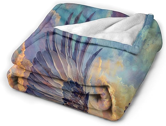 Eagle Throw Blanket Bald Eagle Stuff Gifts for Kids Girls Boys Adults Women Man Soft Cozy Warm Plush Fluffy Fuzzy Fleece Blanket Decor 40''X50''