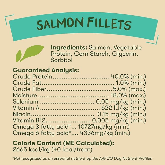 Pet 'n Shape Salmon Fillets, 16 oz - Healthy, Protein Rich Treats for Dogs