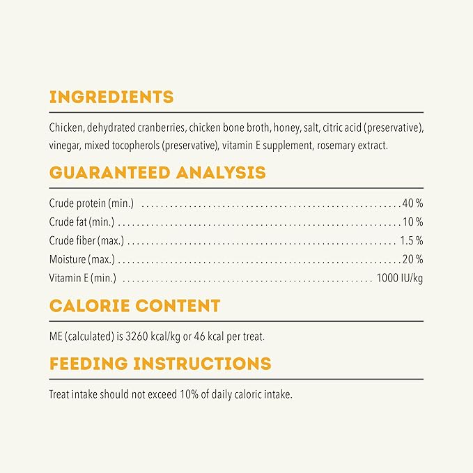 ACANA Chewy Strips Limited Ingredient Dog Treats Chicken Recipe with Immune System Support 4oz Bag