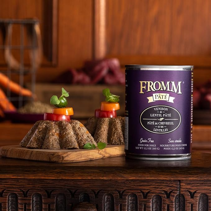 Fromm Venison & Lentil Pate Dog Food - Premium Wet Dog Food - Venison Recipe - Case of 12 Cans