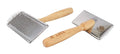 Furzone Wooden Slicker Brush for Dogs (Size L) - Stainless Steel Soft Pin Grooming Brush for Dogs