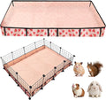 Waterproof Guinea Pig Cage Liners, Washable & Reusable Small Animal Cage Mat, for Rabbit, Hamster, Chinchilla, Hedgehog (Watermelon),C&C 36x48 inches