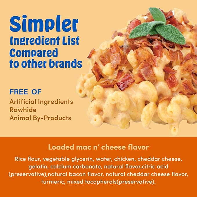 N-Bone Mega-Bone Long-Lasting Dog Chews, Mac n' Cheese Flavor, 6count, 16.8oz