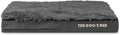 The Dog’s Bed Replacement Outer Cover, Fur Fabric, Grey Fur, Medium, 4-Inch