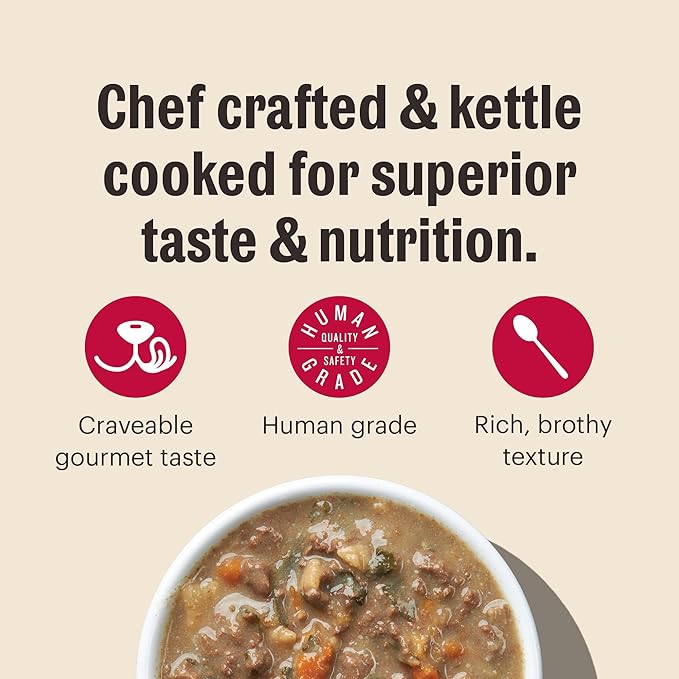 The Honest Kitchen Human Grade Wet Dog Food - One Pot Turkey Stews,10.5 Oz(Pack of 6)