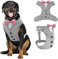 AVERYDAY Dog Tuxedo for Wedding Outfit, Dog Suit and Tie Costumes for Birthday, Halloween, Cosplay, Christmas Party, Pet Formal Wear with Bowtie, Tux for Medium Large Dogs, Bulldog, Labrador, Husky