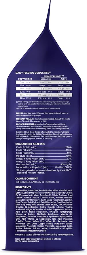 Dr. Gary's Best Breed Small Breed Recipe Made in USA [Natural Dry Dog Food for All Breeds and Sizes] - 4lbs, Dark Brown (7-22301-88151-4)