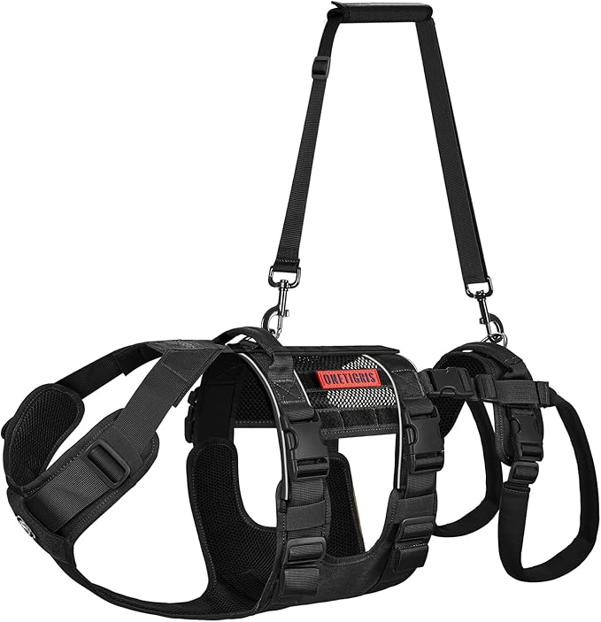 OneTigris Breathable Dog Lift Harness for Large Medium Sized Dogs, Dog Sing for Large Dogs Hind Leg Support, Dog Hip Support Brace Front Leg Vrace