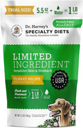 Dr. Harvey's Specialty Diet Limited Ingredient - Human Grade Dog Food for Dogs with Sensitivities - Turkey Recipe (Trial Size, 5.5 oz)