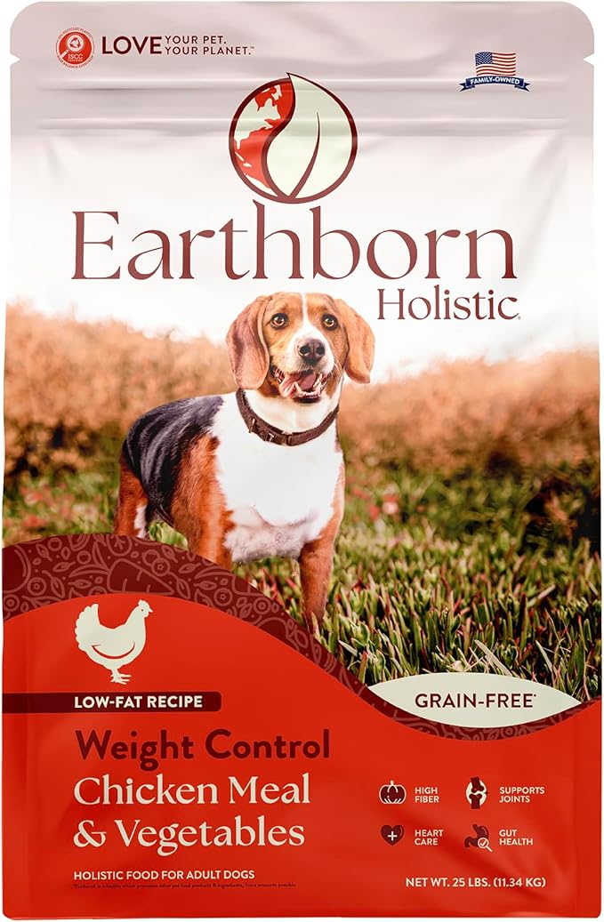 Earthborn Holistic Weight Control 25 lb. Chicken Meal & Vegetables Grain-Free Dry Dog Food