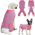 Dog Surgery Recovery Suit, Recovery Shirt for Male Female Dog Cats, Cone E-Collar Alternative Abdominal Wounds Spay Bandages Onesie, Anti-Licking Pet Surgical Recovery Suit,Pink Medium