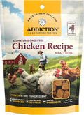 Addiction Meaty Bites Chicken Recipe - Dog Treats - Crafted in New Zealand - High Meat Content - Grain and Gluten-Free - Soft and Allergy Friendly Dog Treats - 4 Ounces