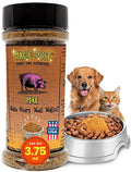 Wild Meadow Farms - Magic Dust Pork Jerky Topper, Single Protein Pet Food Topper for Dogs & Cats, Enhance Flavor & Elevate Mealtime Excitement for Picky Eaters - 3.5 Ounce Bottle in Pork Flavor