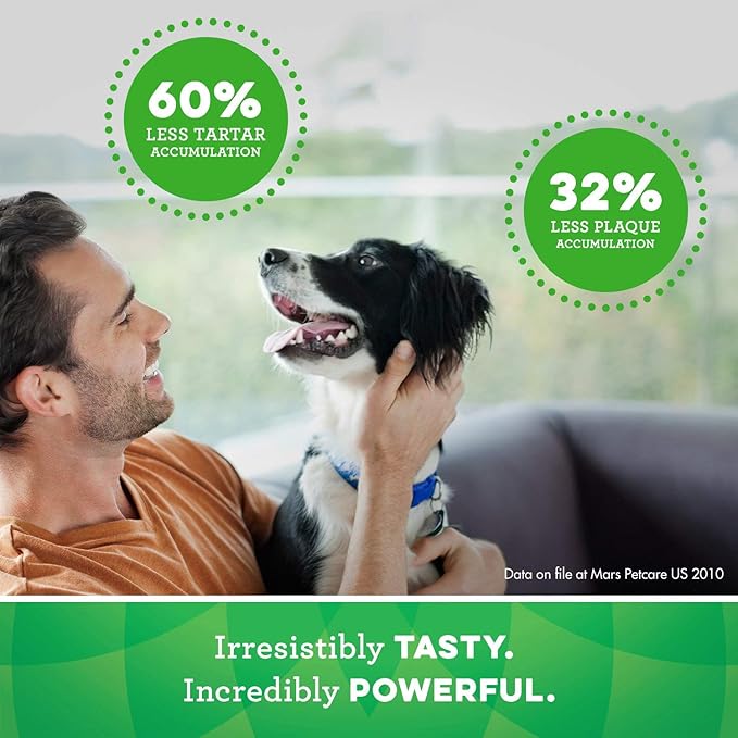 Greenies Veterinarian-Recommended Adult Natural Dental Dog Treats Petite Size, Original Flavor, 18 oz. Pack, 30 Count