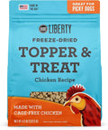 BIXBI Liberty Freeze Dried Dog Food Topper + Dog Treat, Chicken Recipe, 4.5 oz - 98% Meat and Organs - Pantry-Friendly Raw Treat or Food Topper - USA Made