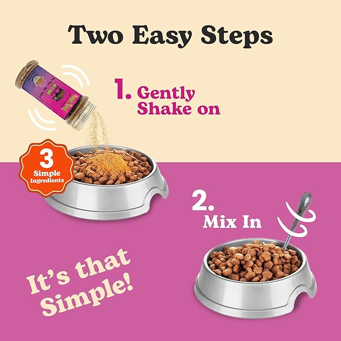 Wild Meadow Farms - Magic Dust Wild Boar Jerky Topper, Single Protein Pet Food Topper for Dogs & Cats, Enhance Flavor & Elevate Mealtime Excitement for Picky Eaters - 3.5oz Bottle in Wild Boar Flavor