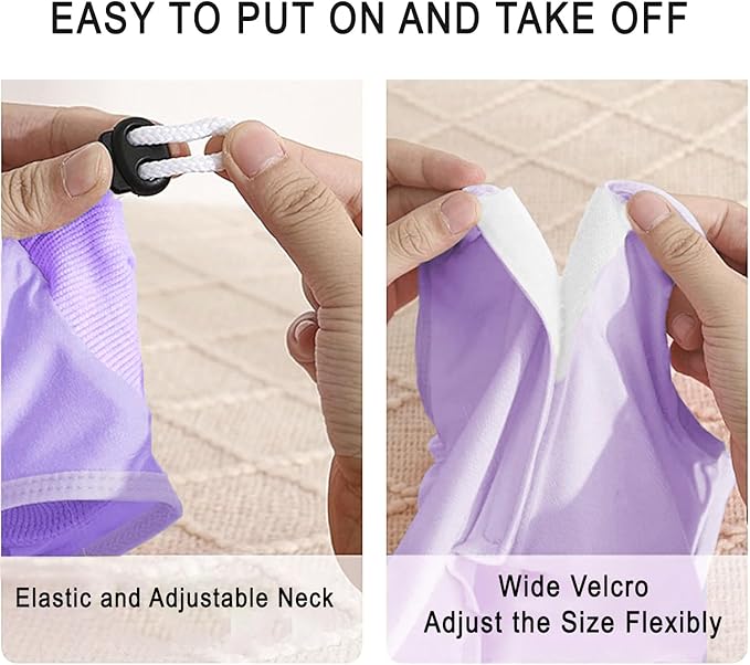 cat Recovery Suit Soft Cat Surgery Recovery Suit Female Cat Onesie for Cats After Surgery,Cone E-Collar Alternative Anti-Licking Protective Outfit Pet Surgical Recovery Pajama Suit