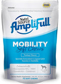 NutriSource AmpliFull Turkey Flavor Mobility Soft Chews for Dogs, Daily Joint Health Supplement with Glucosamine & Chondroitin for Flexibility & Comfort, 70 Chews (1 Pack)