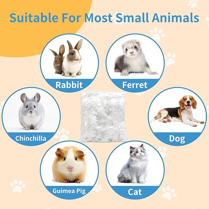 100 Pcs Disposable Cage Liners 27.6' X 19.7'' - Clear, Plastic Toilet Film for Bunny, Hamster, Totoro, Hedgehog, Guinea Pig & Small Animal Habitats