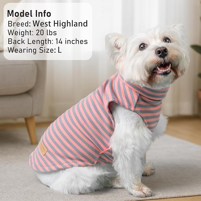 KYEESE 2Pack Dog Sweater Pullover Small Pet Sweaters Dog Sweaters for Small Dogs Girl Stretchy Pets Sweatshirt Warm Pets Clothes Soft Dogs Clothes Turtleneck Pet Coats